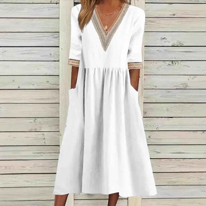 LIVIA | VESTIDO MIDI DE RENDAS