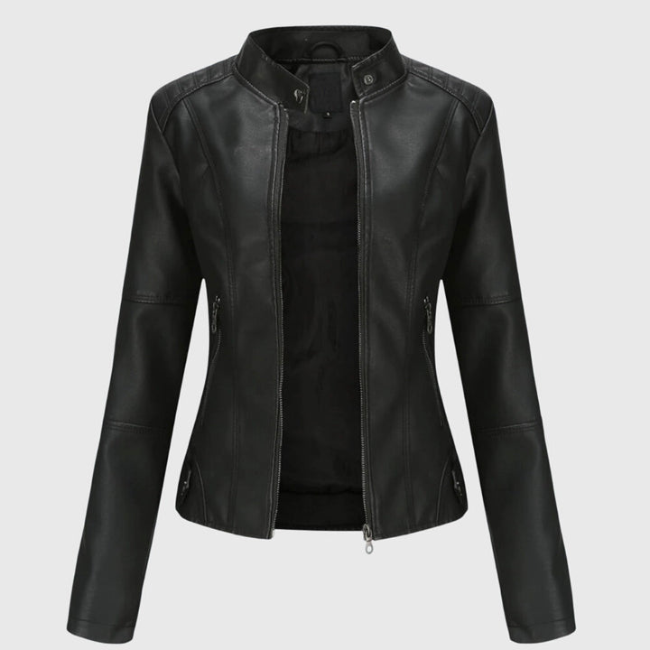 Giorgina™ - Elegante Casaco de Couro para Senhoras