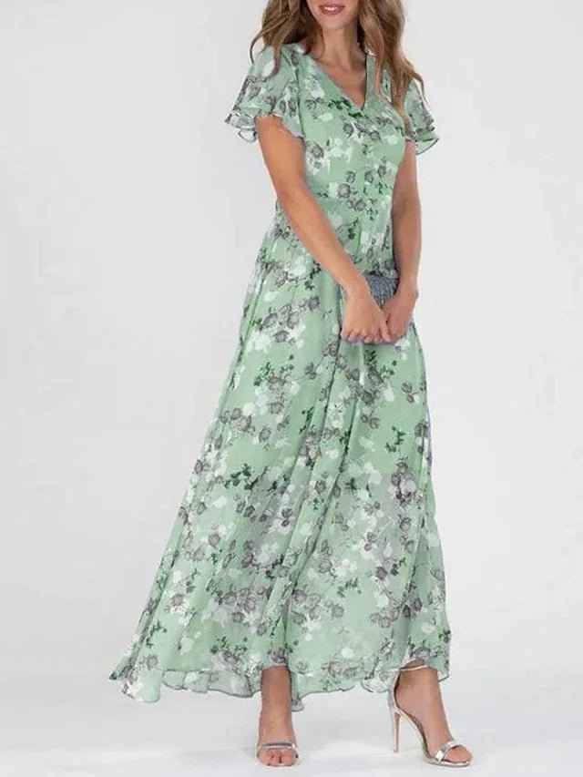 ZURI | VESTIDO ELEGANTE E FLUIDO COM EFEITO EMAGRECEDOR