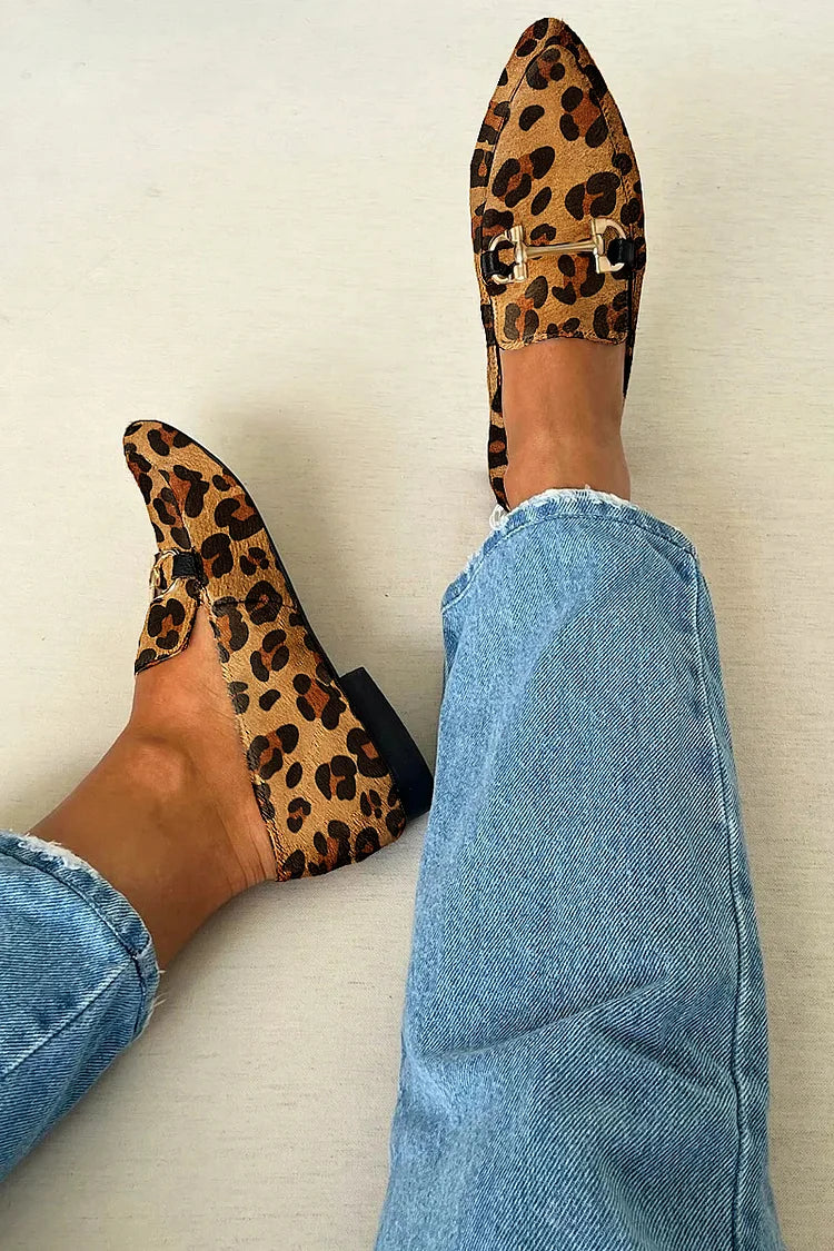 Gia - Elegante Mocassins de Leopardo