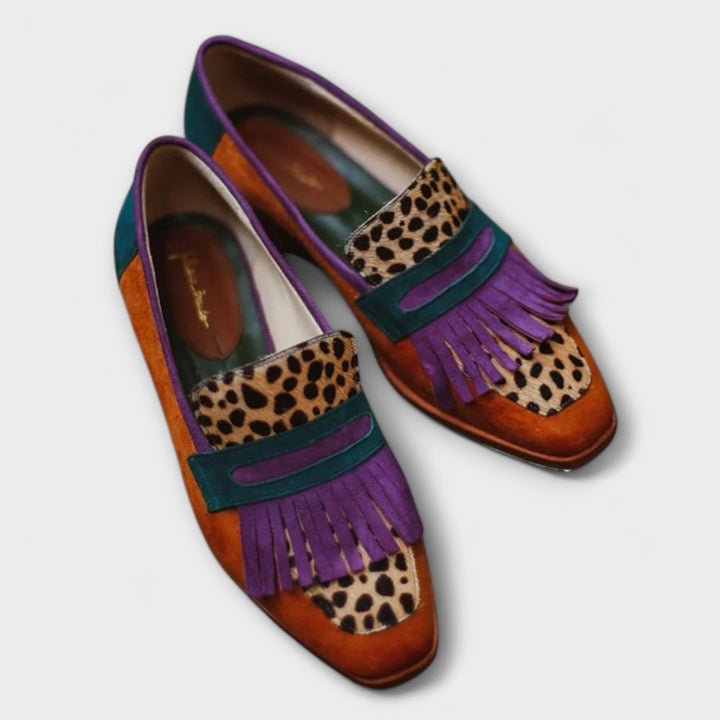 Fallon™ | Mocassim Leopardo Castanho