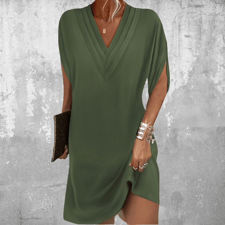 Minetta - Vestido Elegante com Barriga Coberta