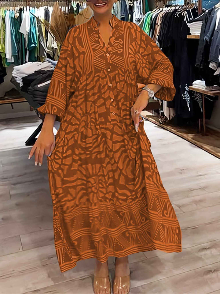 Carmilla - Vestido Impresso Vibrante