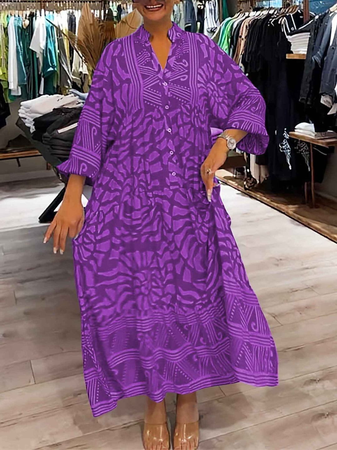 Carmilla - Vestido Impresso Vibrante