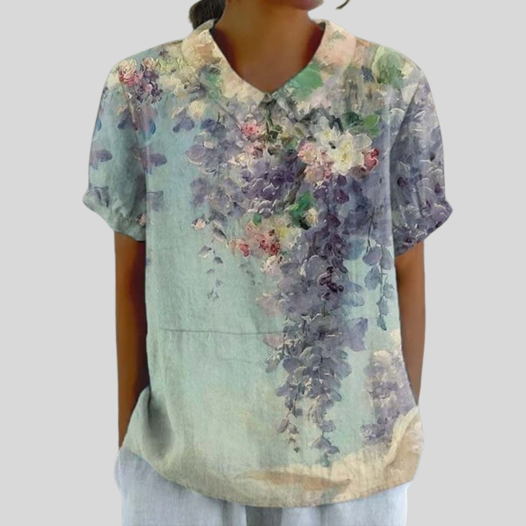 Elegante Blusa de Flores