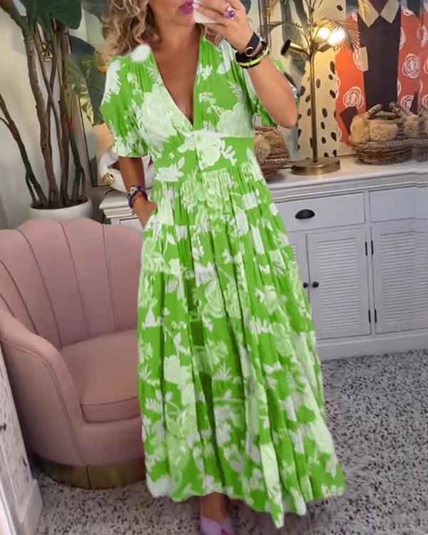 Floriana - Vestido de Flores Vibrante
