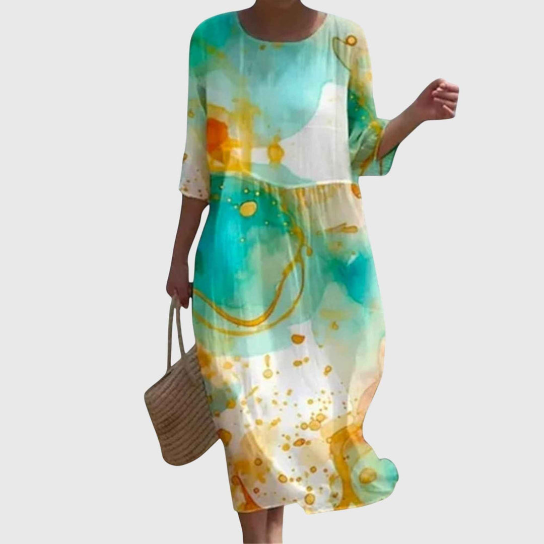 Hayley™ | Elegante Maxi Vestido de Flores