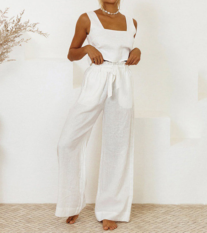 Megan - Top Minimalista e Calças Largas