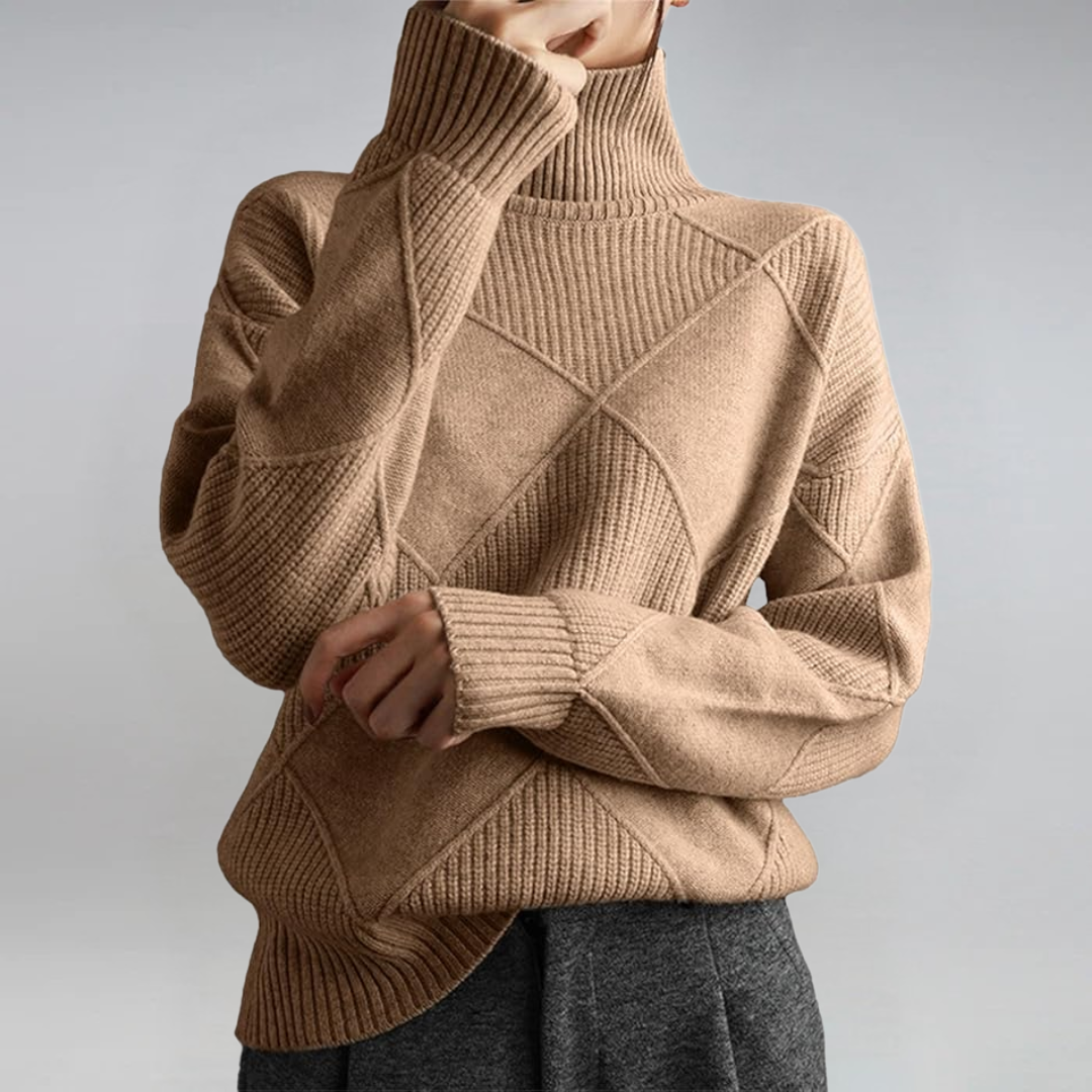 Lauren | Pullover de Luxe em Cashmere com Gola Alta
