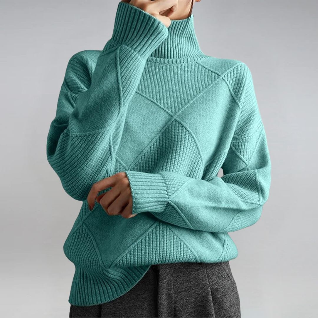 Lauren | Pullover de Luxe em Cashmere com Gola Alta