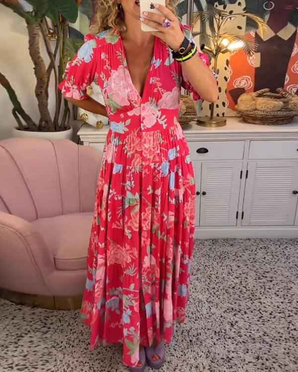 Floriana - Vestido de Flores Vibrante