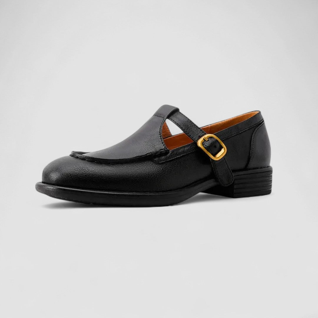 Zhelynne | Sapatos Mary Jane ortopédicos com bico quadrado
