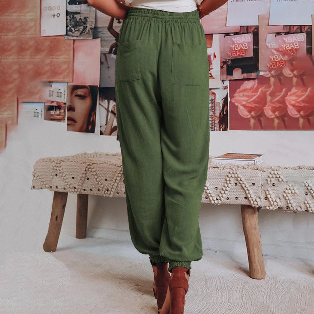 Kaeli – Calças de Jogging Elegantes com Corda