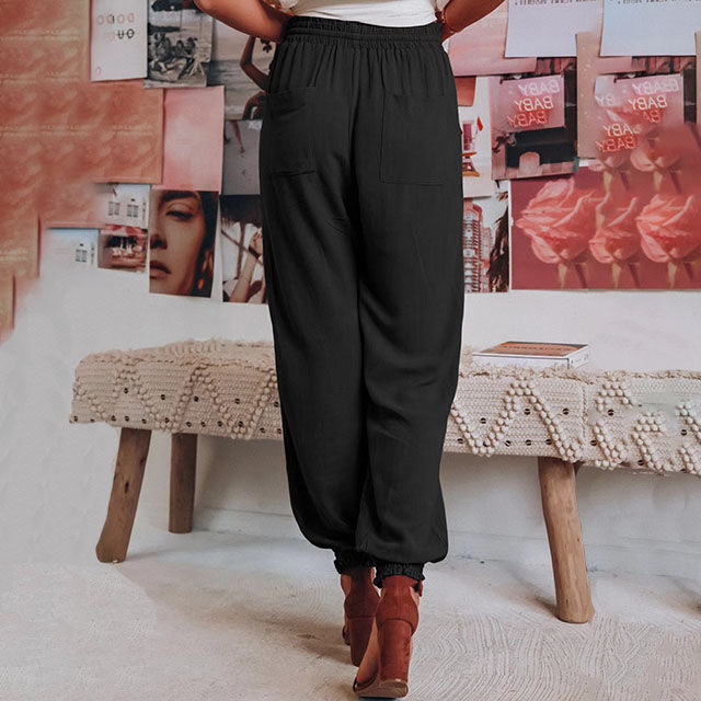 Kaeli – Calças de Jogging Elegantes com Corda
