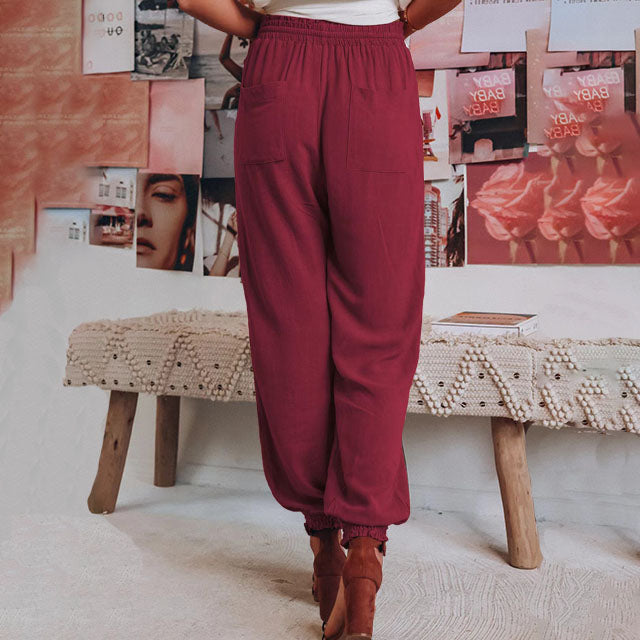 Kaeli – Calças de Jogging Elegantes com Corda