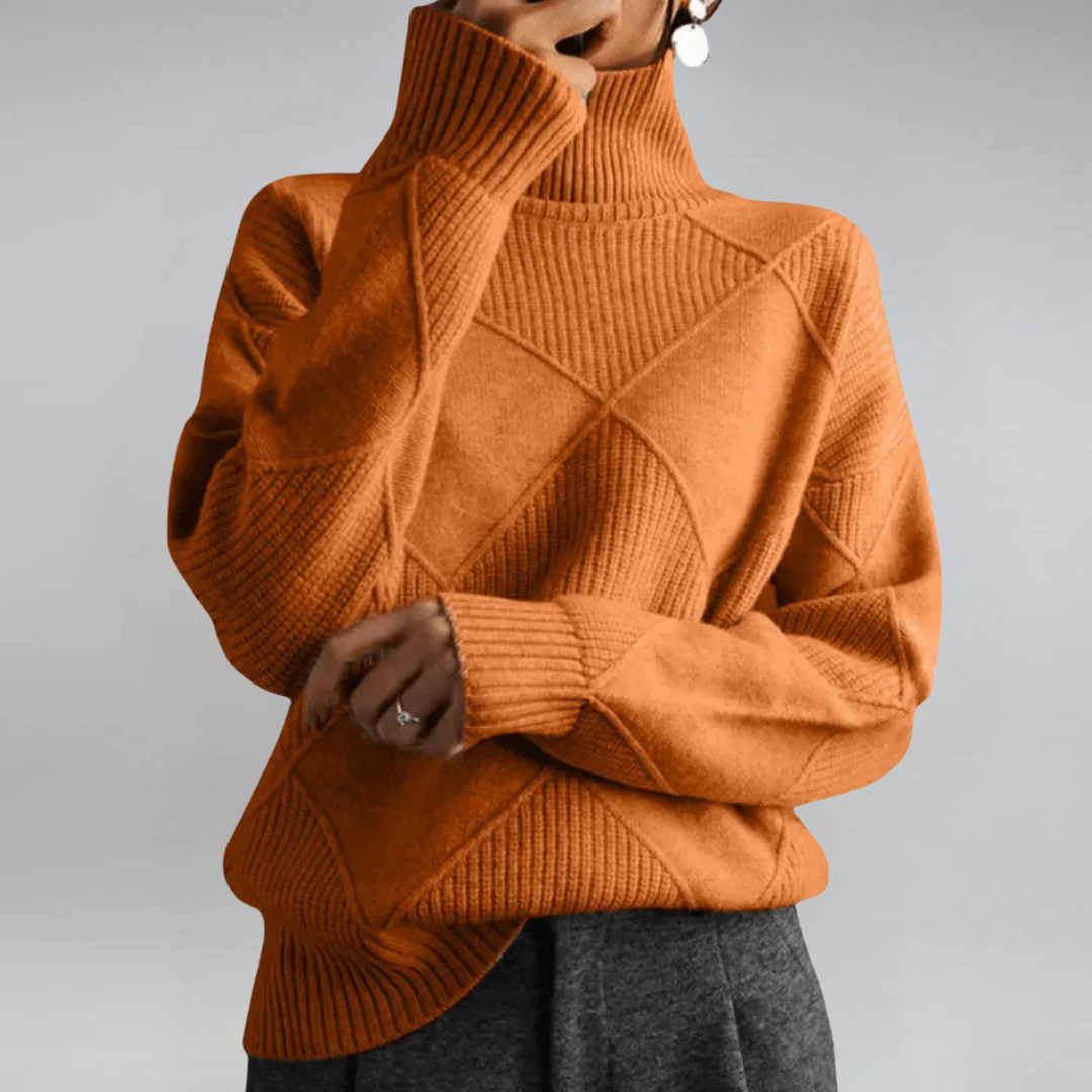 Lauren | Pullover de Luxe em Cashmere com Gola Alta