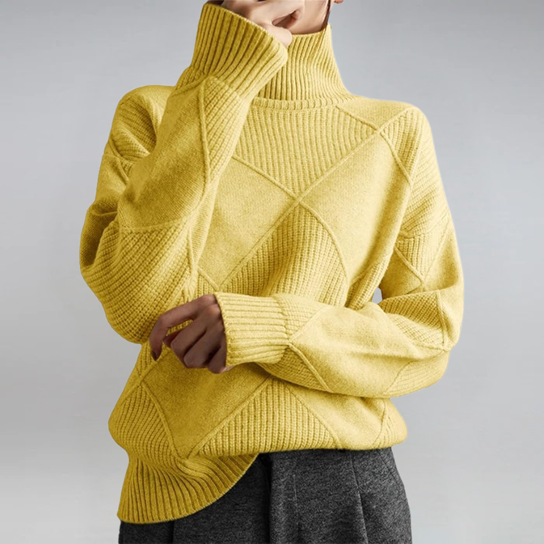 Lauren | Pullover de Luxe em Cashmere com Gola Alta