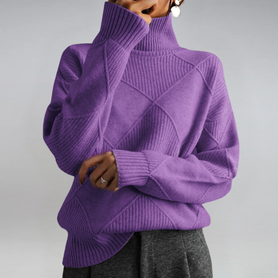 Lauren | Pullover de Luxe em Cashmere com Gola Alta