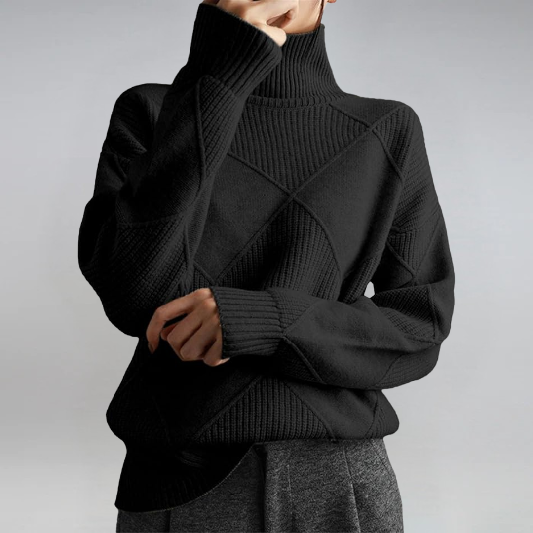 Lauren | Pullover de Luxe em Cashmere com Gola Alta