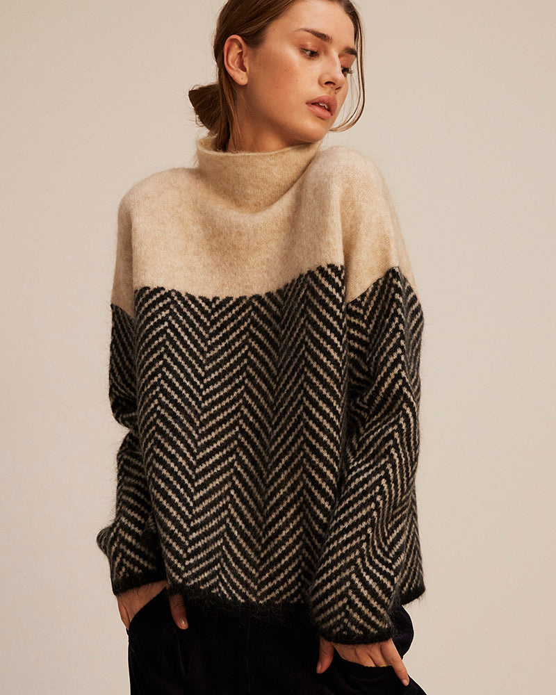 Norah | Sweatshirt de Algodão com Gola Alta