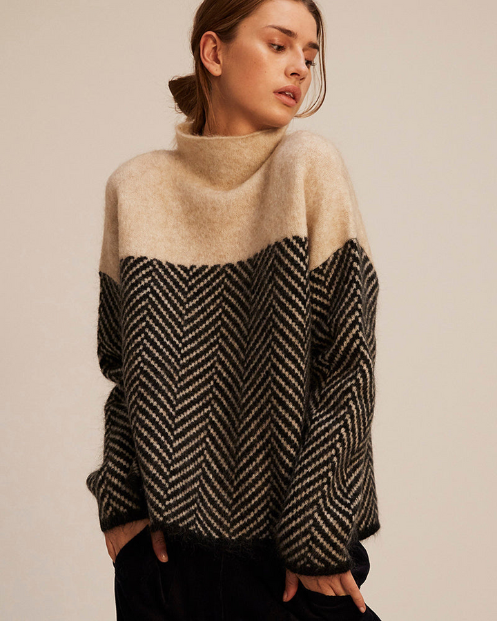 Norah | Sweatshirt de Algodão com Gola Alta