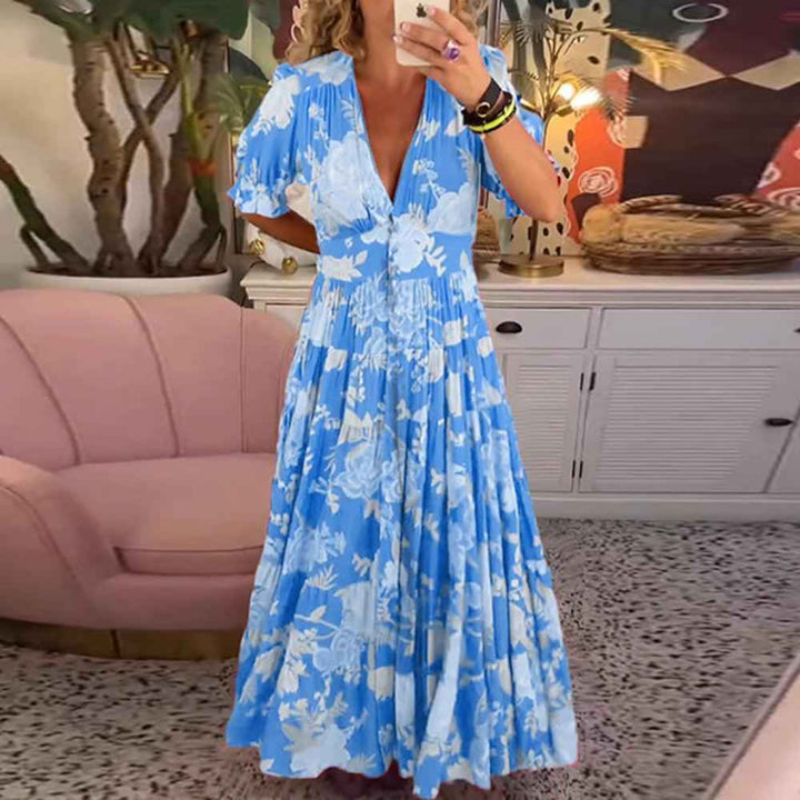 Floriana - Vestido de Flores Vibrante