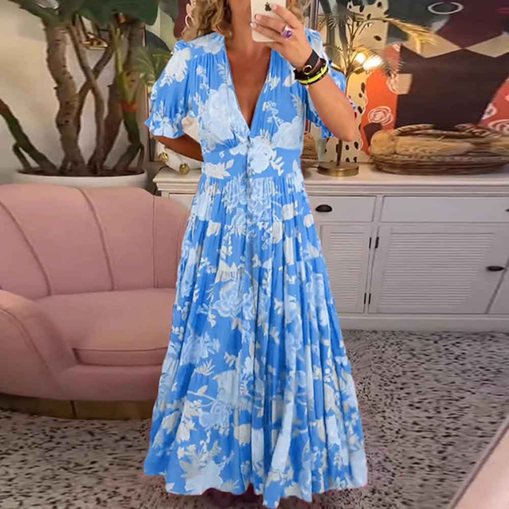Floriana - Vestido de Flores Vibrante