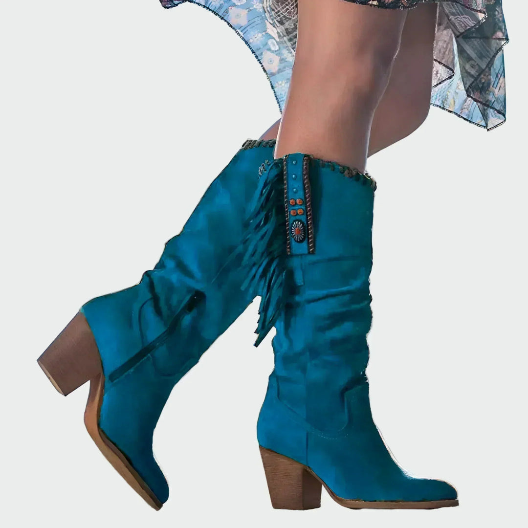 Botins de couro confortáveis
