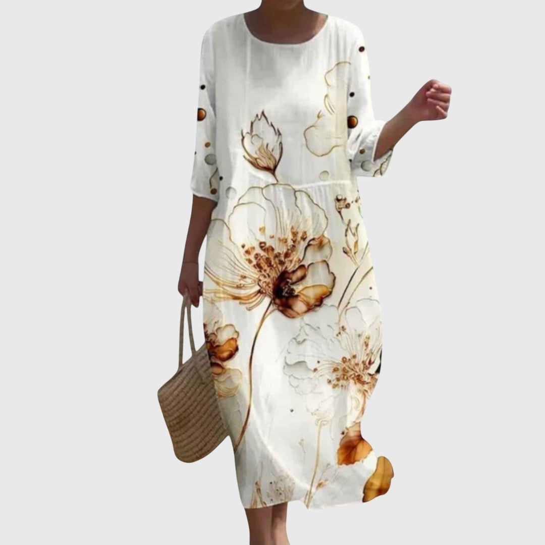Hayley™ | Elegante Maxi Vestido de Flores