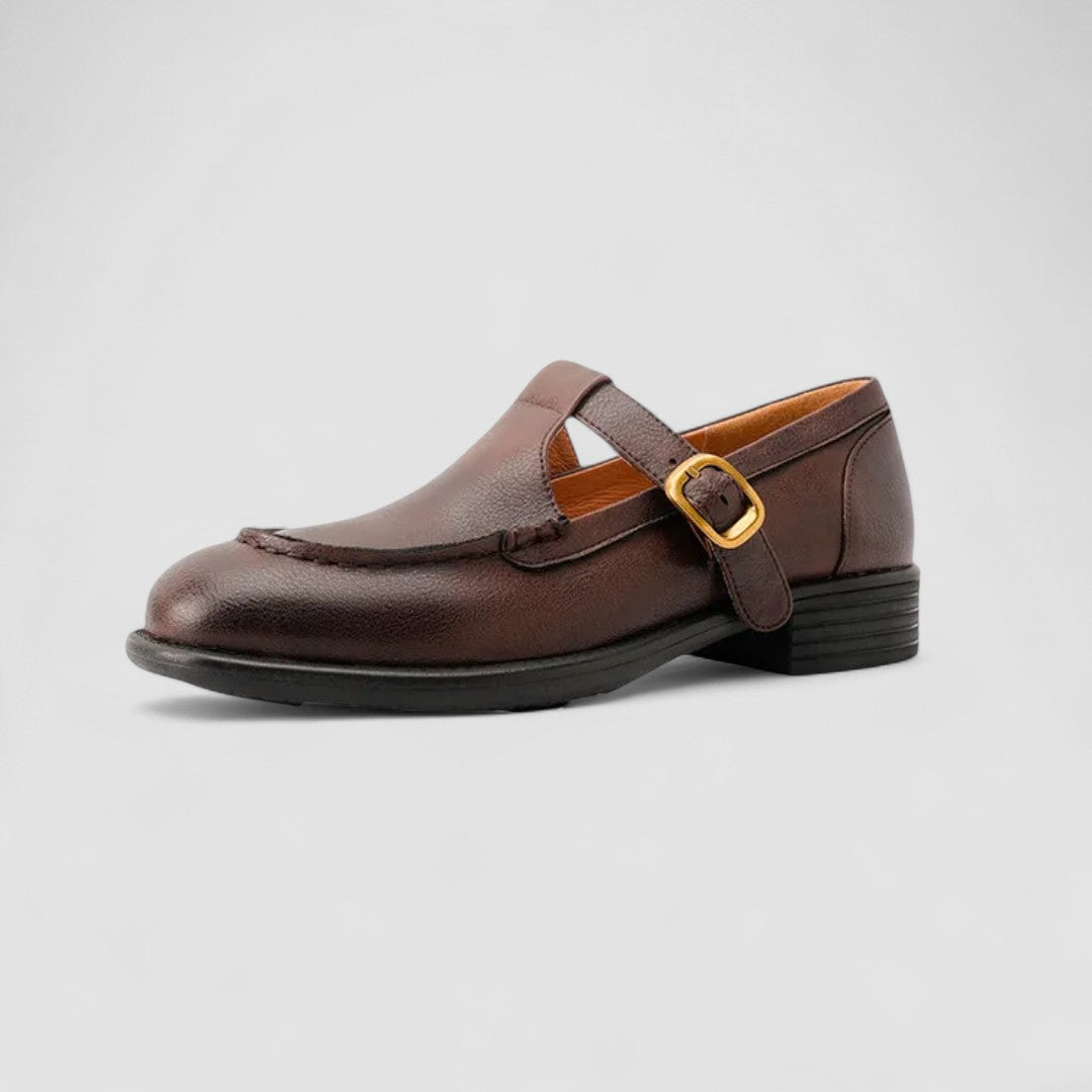 Zhelynne | Sapatos Mary Jane ortopédicos com bico quadrado