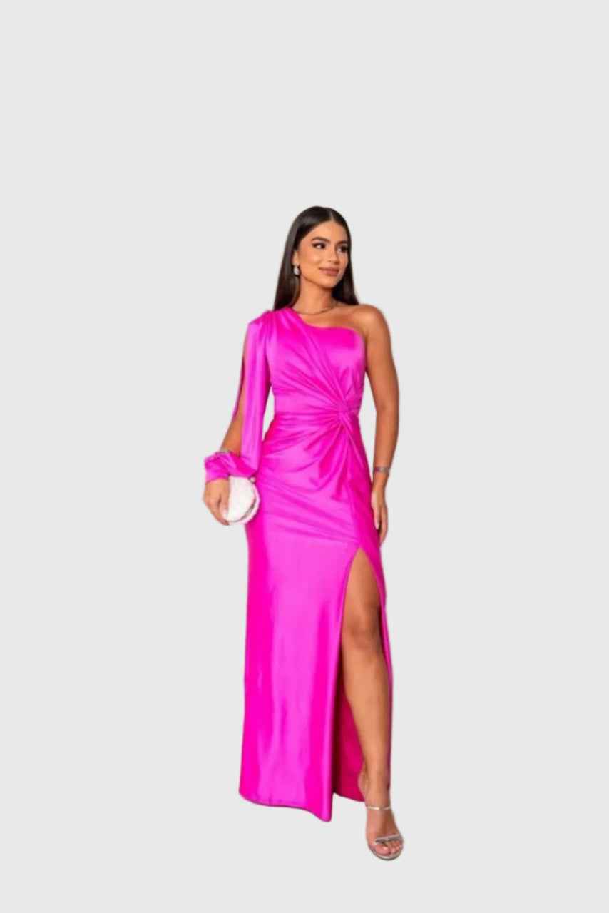 Melyssa | Elegante e Fluida Maxi Vestido de Noite