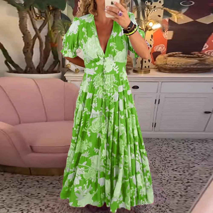 Floriana - Vestido de Flores Vibrante