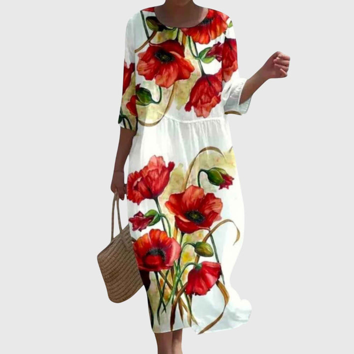 Hayley™ | Elegante Maxi Vestido de Flores