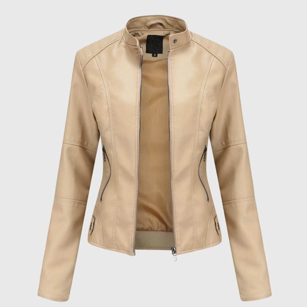 Giorgina™ - Elegante Casaco de Couro para Senhoras