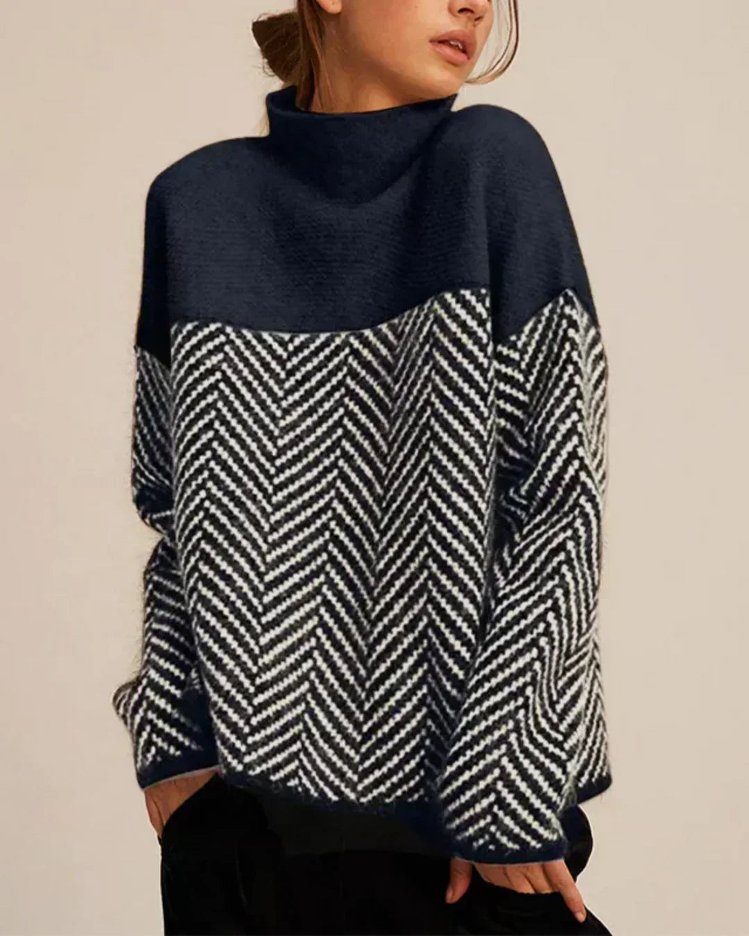 Norah | Sweatshirt de Algodão com Gola Alta