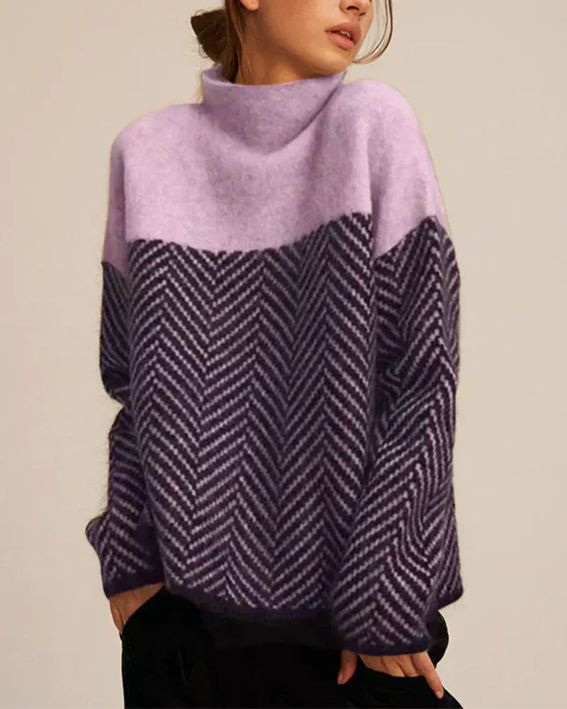 Norah | Pullover de Algodão com Gola Alta