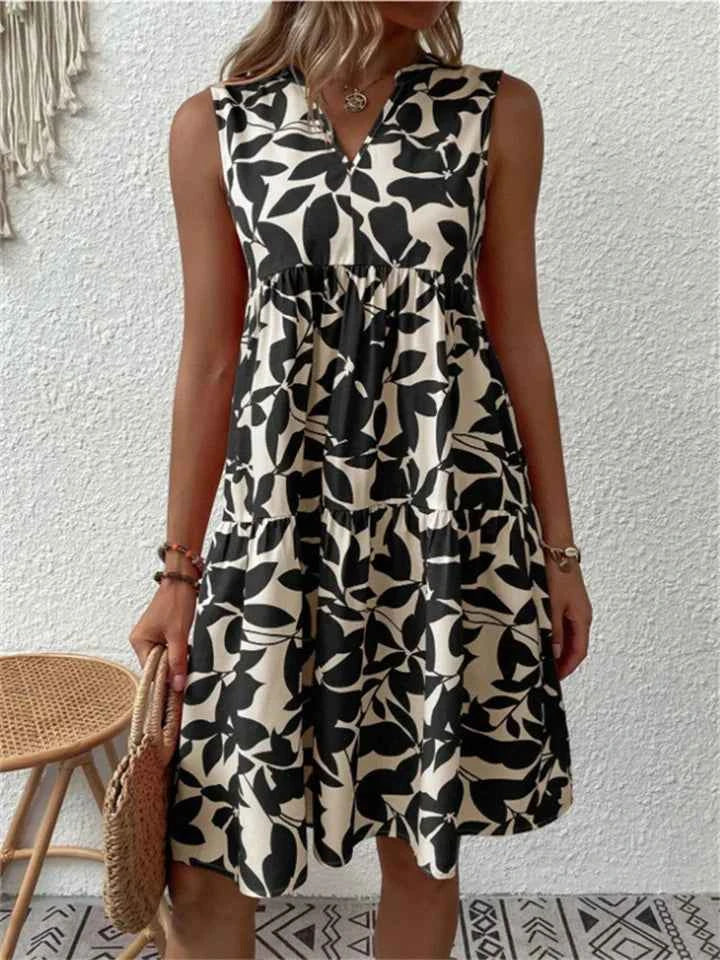 TASHA | VESTIDO MIDI FLUIDO EM FLOR