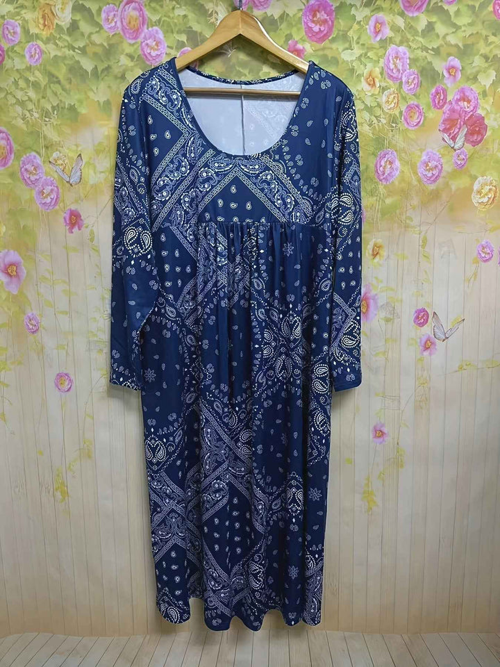 ELOWEN | VESTIDO MIDI COM MANGAS LONGAS CASUAL