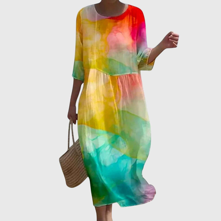 Hayley™ | Elegante Maxi Vestido de Flores