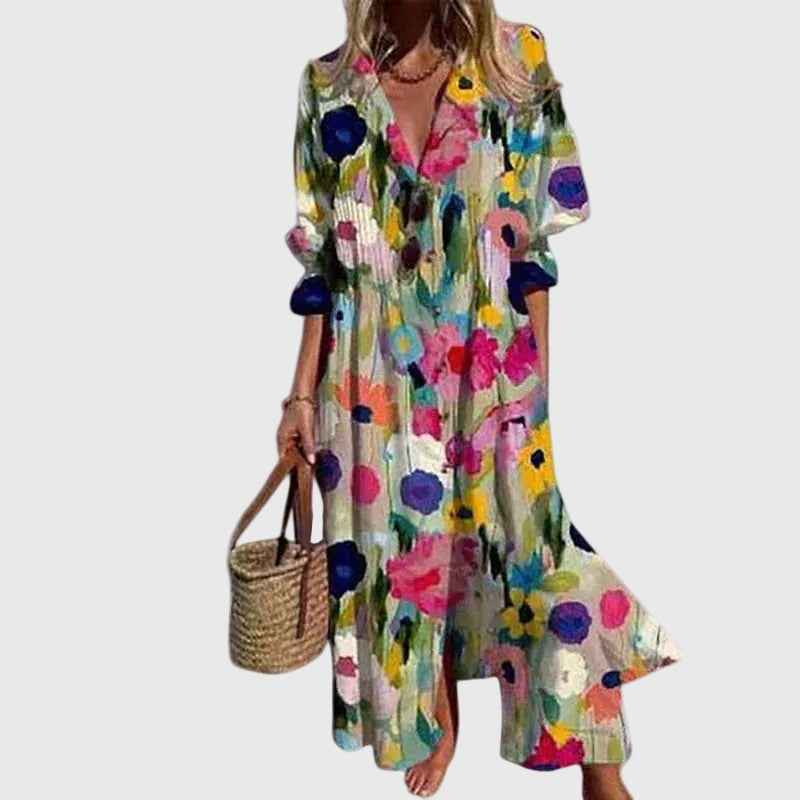 Zariah | Elegante Maxijurk em Estilo Boémio