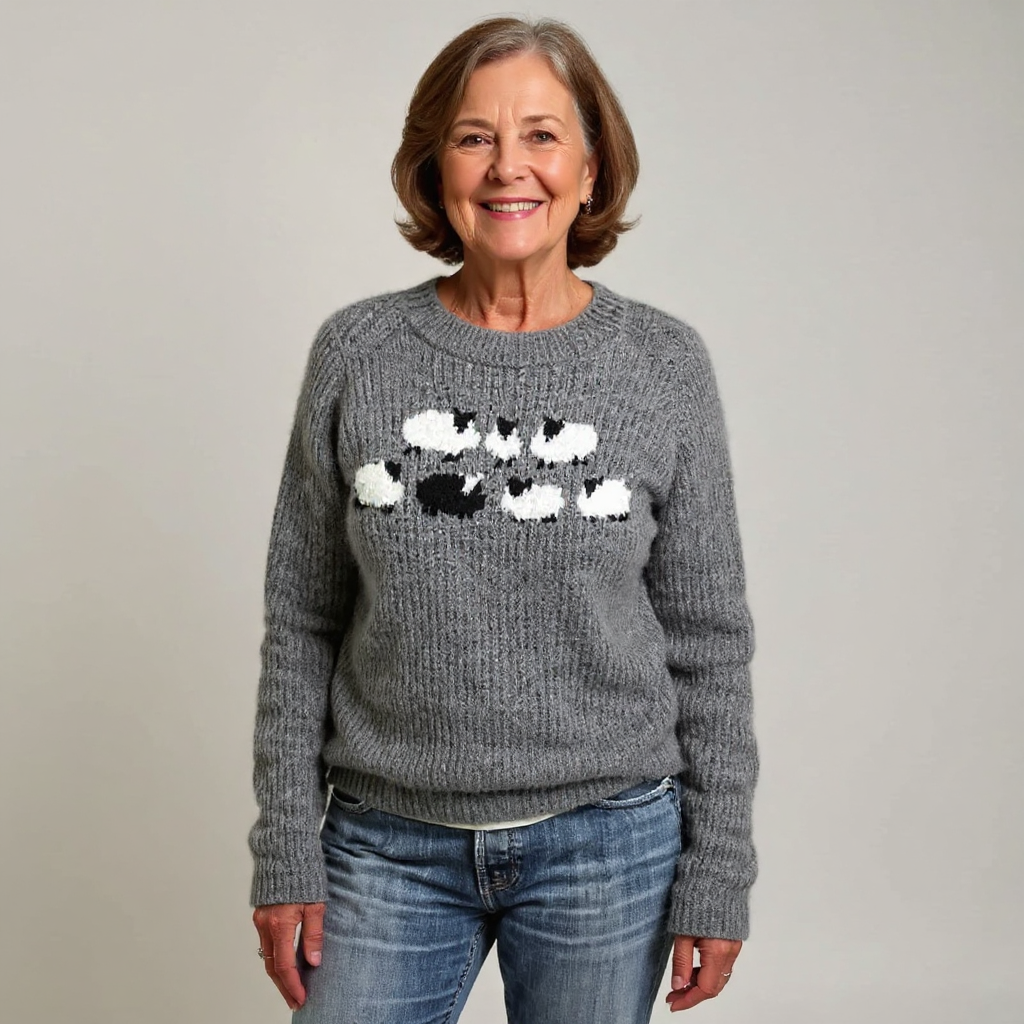 Ninon | Pullover vintage de lã