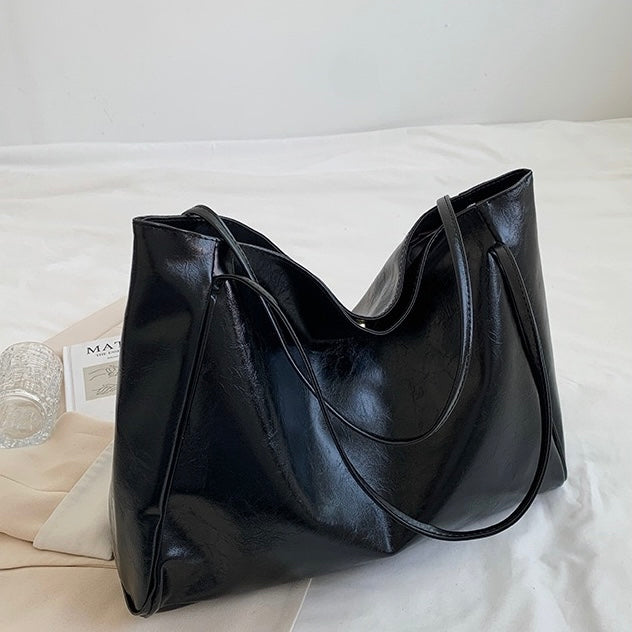 Patricia™ | Saco de Couro Brilhante