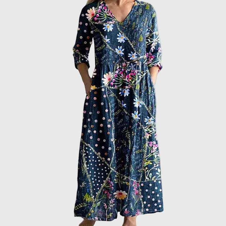 Saule | Maxi Vestido Elegante em Movimento