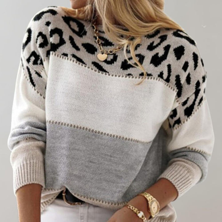 Diane | Pullover e Malha com Acento de Leopardo