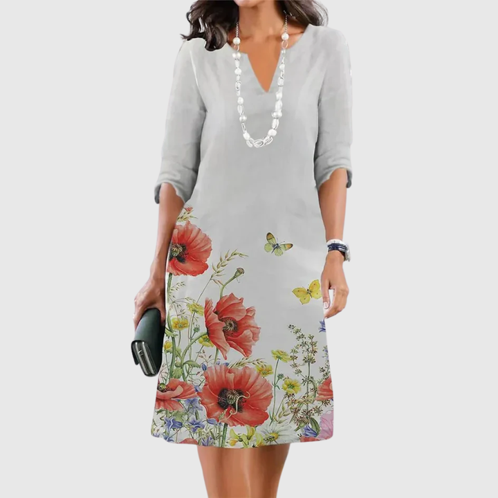 ELEANOR | VESTIDO FLORAL COM NÍVEIS