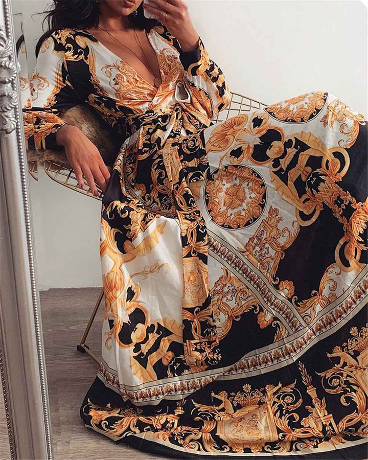 Faye - Vestido Boho Impresso