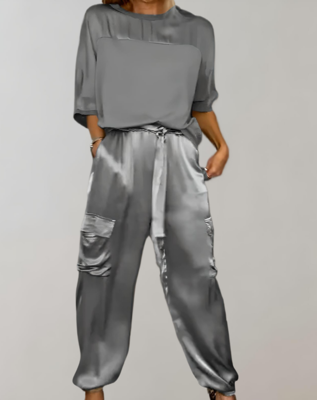 Finley - Conjunto Lounge Cargo Seda