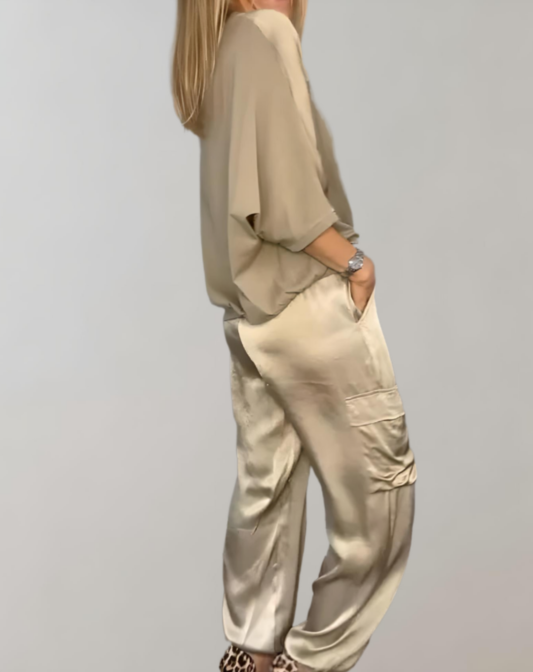 Finley - Conjunto Lounge Cargo Seda