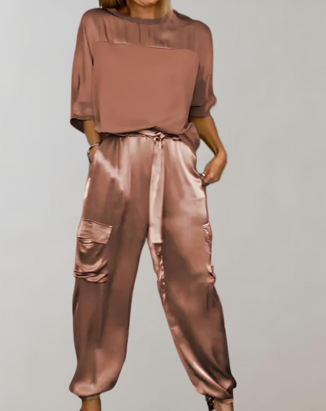 Finley - Conjunto Lounge Cargo Seda