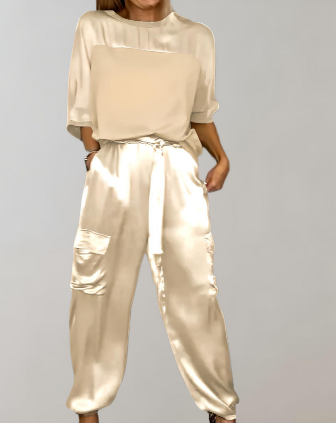 Finley - Conjunto Lounge Cargo Seda
